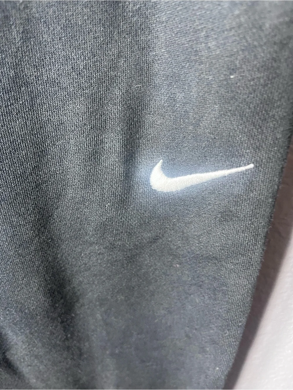 Nike Black Kids Sweatpants with White Swoosh